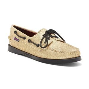 Sebago Womens 6.5 Portland Glitter Boat Shoe NEW